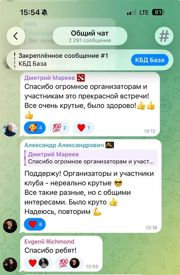 Отзыв участника КБД